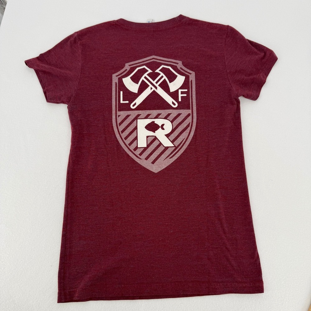 Rogue Fitness T-Shirt Women Medium‎ Maroon Graphic Short Sleeve CrossFit Tee